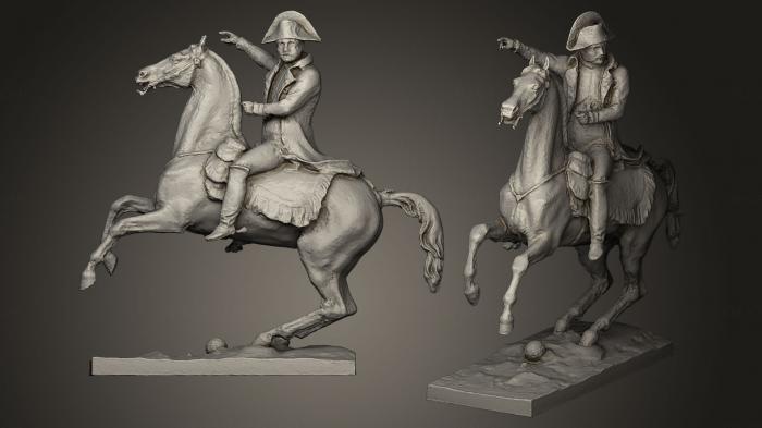 نموذج ثلاثي الأبعاد لآلة CNC تماثيل المشاهير نابليون على حصان